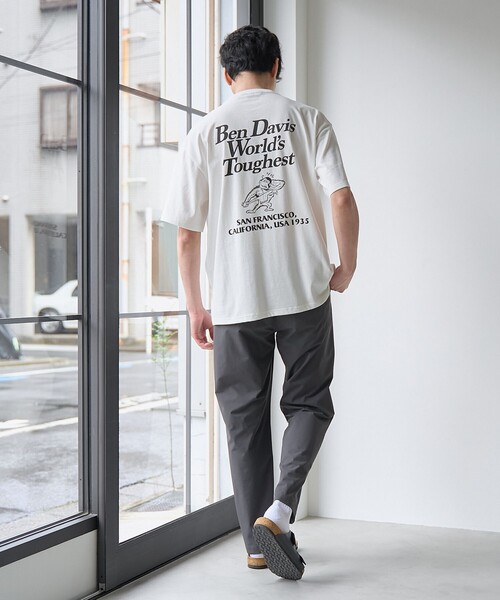BEN DAVIS(ベンデイビス)の「BEN DAVIS(ベンデイビス)グラフィックTシャツ(Tシャツ/カットソー・メンズ・ケリーグリーン/ワインレッド/ホワイト・M/S/XL/L)」の6枚目の写真