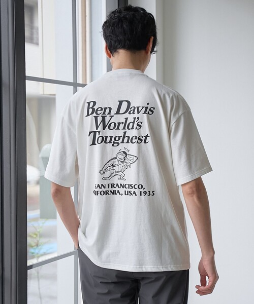 BEN DAVIS(ベンデイビス)の「BEN DAVIS(ベンデイビス)グラフィックTシャツ(Tシャツ/カットソー・メンズ・ケリーグリーン/ワインレッド/ホワイト・M/S/XL/L)」の9枚目の写真