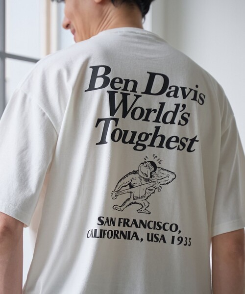 BEN DAVIS(ベンデイビス)の「BEN DAVIS(ベンデイビス)グラフィックTシャツ(Tシャツ/カットソー・メンズ・ケリーグリーン/ワインレッド/ホワイト・M/S/XL/L)」の11枚目の写真