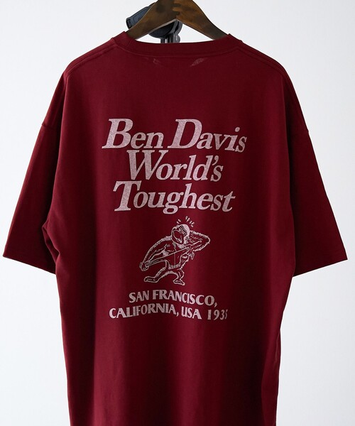 BEN DAVIS(ベンデイビス)の「BEN DAVIS(ベンデイビス)グラフィックTシャツ(Tシャツ/カットソー・メンズ・ケリーグリーン/ワインレッド/ホワイト・M/S/XL/L)」の13枚目の写真