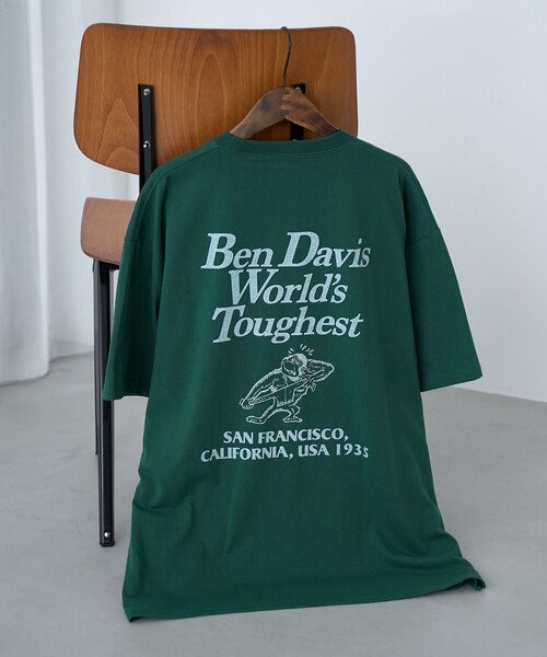 BEN DAVIS(ベンデイビス)の「BEN DAVIS(ベンデイビス)グラフィックTシャツ(Tシャツ/カットソー・メンズ・ケリーグリーン/ワインレッド/ホワイト・M/S/XL/L)」の16枚目の写真