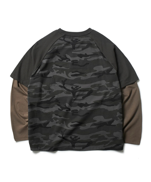 GARMENTS FAB(ガーメンツファブ)の「Camo Aerobic Layered Longsleeve (BLACK)(Tシャツ/カットソー・レディース・その他・M)」の3枚目の写真
