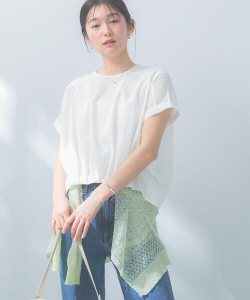 URBAN RESEARCH ROSSO WOMEN(アーバンリサーチ ロッソ)の「リネン混ドルマンプルオーバー(シャツ/ブラウス・レディース・ネイビー/ブルー系その他/ホワイト/ライトグレー・FREE)」の10枚目の写真