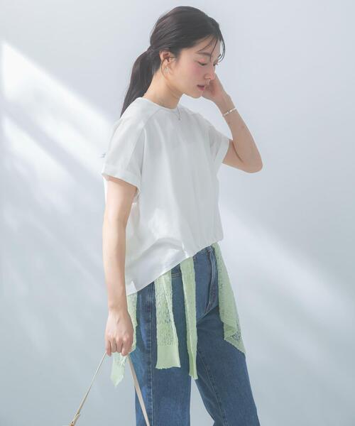 URBAN RESEARCH ROSSO WOMEN(アーバンリサーチ ロッソ)の「リネン混ドルマンプルオーバー(シャツ/ブラウス・レディース・ネイビー/ブルー系その他/ホワイト/ライトグレー・FREE)」の13枚目の写真