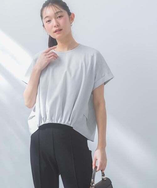 URBAN RESEARCH ROSSO WOMEN(アーバンリサーチ ロッソ)の「リネン混ドルマンプルオーバー(シャツ/ブラウス・レディース・ネイビー/ブルー系その他/ホワイト/ライトグレー・FREE)」の17枚目の写真
