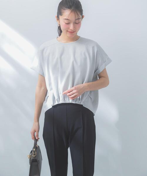 URBAN RESEARCH ROSSO WOMEN(アーバンリサーチ ロッソ)の「リネン混ドルマンプルオーバー(シャツ/ブラウス・レディース・ネイビー/ブルー系その他/ホワイト/ライトグレー・FREE)」の18枚目の写真