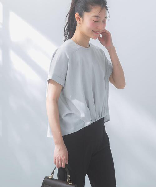 URBAN RESEARCH ROSSO WOMEN(アーバンリサーチ ロッソ)の「リネン混ドルマンプルオーバー(シャツ/ブラウス・レディース・ネイビー/ブルー系その他/ホワイト/ライトグレー・FREE)」の19枚目の写真