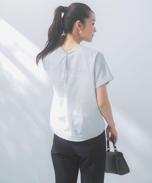 URBAN RESEARCH ROSSO WOMEN(アーバンリサーチ ロッソ)の「リネン混ドルマンプルオーバー(シャツ/ブラウス・レディース・ネイビー/ブルー系その他/ホワイト/ライトグレー・FREE)」の21枚目の写真