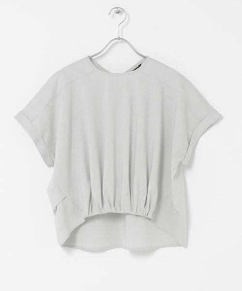 URBAN RESEARCH ROSSO WOMEN(アーバンリサーチ ロッソ)の「リネン混ドルマンプルオーバー(シャツ/ブラウス・レディース・ネイビー/ブルー系その他/ホワイト/ライトグレー・FREE)」の19枚目の写真