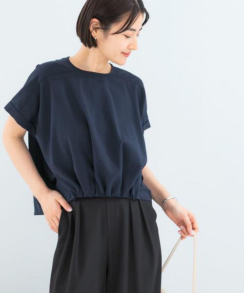 URBAN RESEARCH ROSSO WOMEN(アーバンリサーチ ロッソ)の「リネン混ドルマンプルオーバー(シャツ/ブラウス・レディース・ネイビー/ブルー系その他/ホワイト/ライトグレー・FREE)」の21枚目の写真