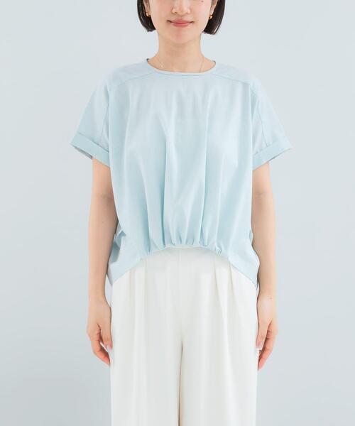 URBAN RESEARCH ROSSO WOMEN(アーバンリサーチ ロッソ)の「リネン混ドルマンプルオーバー(シャツ/ブラウス・レディース・ネイビー/ブルー系その他/ホワイト/ライトグレー・FREE)」の6枚目の写真