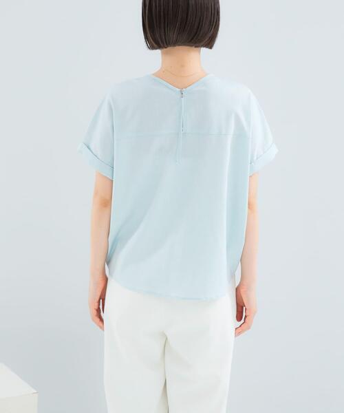 URBAN RESEARCH ROSSO WOMEN(アーバンリサーチ ロッソ)の「リネン混ドルマンプルオーバー(シャツ/ブラウス・レディース・ネイビー/ブルー系その他/ホワイト/ライトグレー・FREE)」の8枚目の写真