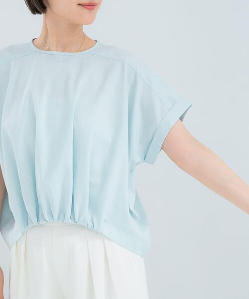 URBAN RESEARCH ROSSO WOMEN(アーバンリサーチ ロッソ)の「リネン混ドルマンプルオーバー(シャツ/ブラウス・レディース・ネイビー/ブルー系その他/ホワイト/ライトグレー・FREE)」の9枚目の写真