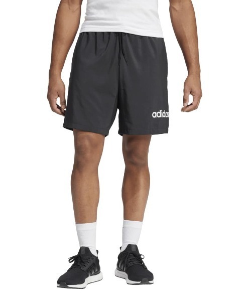 adidas(アディダス)の「アディダス adidas エッセンシャルズ リニア ロゴ ショーツ(その他パンツ・メンズ・ブラック/ダークブルー・S/M/L/LL/3L)」の2枚目の写真