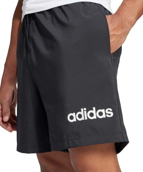 adidas(アディダス)の「アディダス adidas エッセンシャルズ リニア ロゴ ショーツ(その他パンツ・メンズ・ブラック/ダークブルー・S/M/L/LL/3L)」の7枚目の写真
