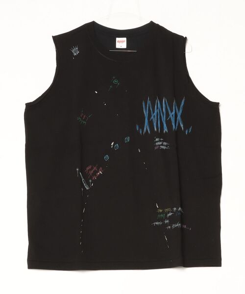 ROYAL FLASH(ロイヤルフラッシュ)の「BLACKOUT/ブラックアウト/PUNK SLEEVELESS(Tシャツ/カットソー・メンズ・ブラック・L/M)」の1枚目の写真