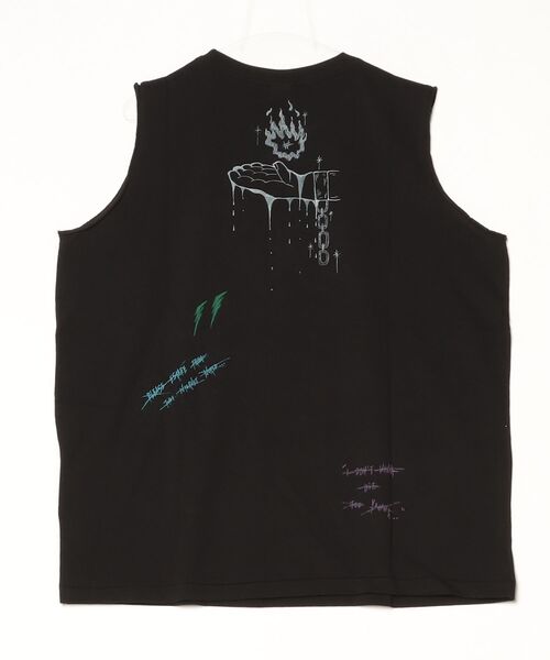 ROYAL FLASH(ロイヤルフラッシュ)の「BLACKOUT/ブラックアウト/PUNK SLEEVELESS(Tシャツ/カットソー・メンズ・ブラック・L/M)」の2枚目の写真