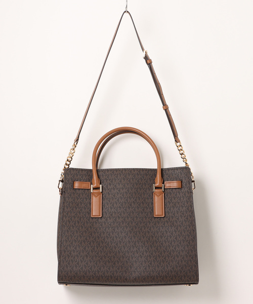 MICHAEL KORS(マイケルコース)の「HAMILTON MODERNE サッチェル ラージ - MKシグネチャー(ハンドバッグ・レディース・ブラウン系その他・FREE)」の5枚目の写真