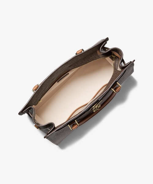 MICHAEL KORS(マイケルコース)の「HAMILTON MODERNE サッチェル ラージ - MKシグネチャー(ハンドバッグ・レディース・ブラウン系その他・FREE)」の3枚目の写真