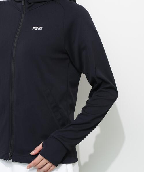 PING(ピン)の「【PING APPAREL】UVカットフルジップカットソーフーディ <GOLD> (LADIES)(Tシャツ/カットソー・レディース・ホワイト/ブラック・M/S/L/LL)」の11枚目の写真