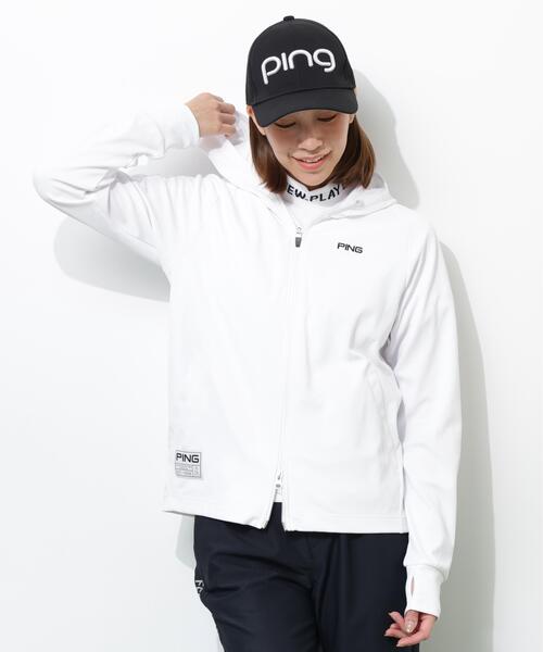 PING(ピン)の「【PING APPAREL】UVカットフルジップカットソーフーディ <GOLD> (LADIES)(Tシャツ/カットソー・レディース・ホワイト/ブラック・M/S/L/LL)」の17枚目の写真