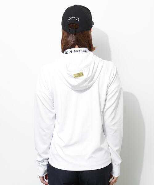 PING(ピン)の「【PING APPAREL】UVカットフルジップカットソーフーディ <GOLD> (LADIES)(Tシャツ/カットソー・レディース・ホワイト/ブラック・M/S/L/LL)」の18枚目の写真