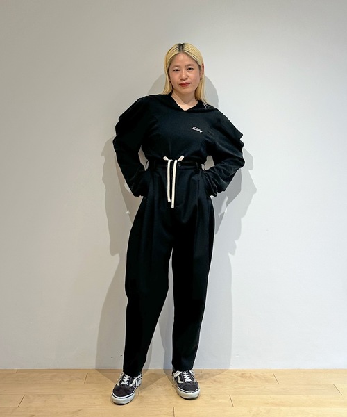 HOLIDAY(ホリデイ)の「WOOL TWILL 2TUCK SLACKS ウールツイルツータックスラックス(スラックス・レディース・ブラック/カーキ・ONE SIZE)」の19枚目の写真