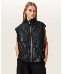 ALLSAINTS｜オールセインツ（レディース）のベスト（ブラック/黒色系