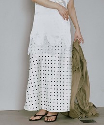 Dot satin skirt / ドットサテンスカート