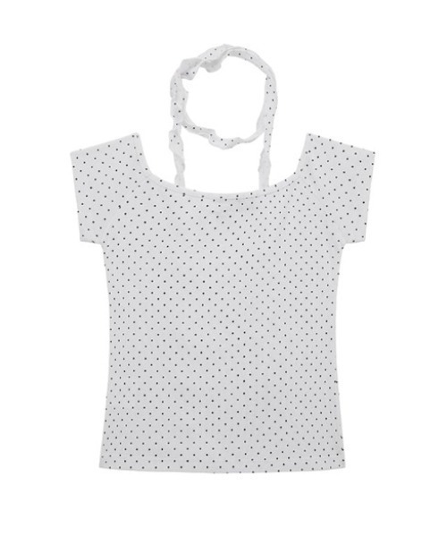Midnight Move(ミッドナイトムーブ)の「A'GEM/9 × .kom 『MIDNIGHT MOVE/ミッドナイトムーブ』 off dot tee/オフドットトップス(Tシャツ/カットソー・レディース・ネイビー/ホワイト・FREE)」の14枚目の写真