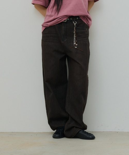 DESIRED(デシレッド)の「ウォッシングバルーンデニムパンツ-FASK2302B09(デニムパンツ・レディース・チャコールグレー・MEDIUM/LARGE/X-LARGE)」の5枚目の写真