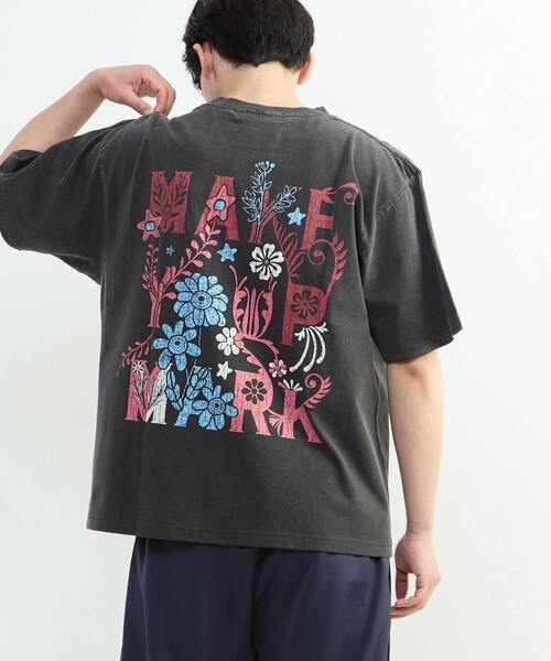 CONVERSE TOKYO（コンバーストウキョウ）の「【CONVERSE TOKYO】＜UNISEX＞ PIGMENT DYED BACK PRINT TEE / バックプリントTシャツ / ユニセックス / ヴィンテージ加工 / グラフィックプリント（Tシャツ/カットソー・レディース・ブラック/サックスブルー/ホワイト・MEDIUM/SMALL）」の4枚目の写真