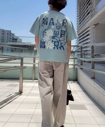 【CONVERSE TOKYO】<UNISEX> PIGMENT DYED BACK PRINT TEE / バックプリントTシャツ / ユニセックス / ヴィンテージ加工 / グラフィックプリント