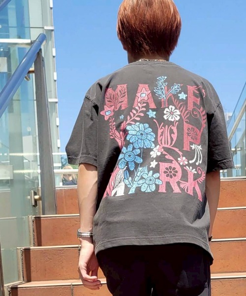 CONVERSE TOKYO（コンバーストウキョウ）の「【CONVERSE TOKYO】＜UNISEX＞ PIGMENT DYED BACK PRINT TEE / バックプリントTシャツ / ユニセックス / ヴィンテージ加工 / グラフィックプリント（Tシャツ/カットソー・レディース・ブラック/サックスブルー/ホワイト・MEDIUM/SMALL）」の22枚目の写真