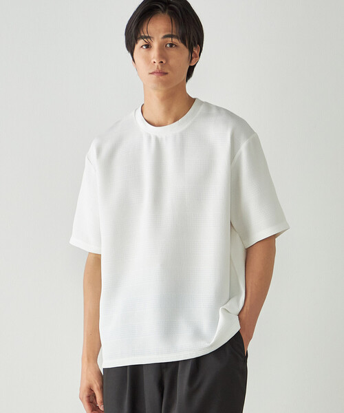 COMME CA ISM(コムサイズム)の「リンクスボーダーTシャツ(Tシャツ/カットソー・メンズ・ホワイト/ライトグレー/ブラック/カーキ・MEDIUM/LARGE/X-LARGE)」の1枚目の写真