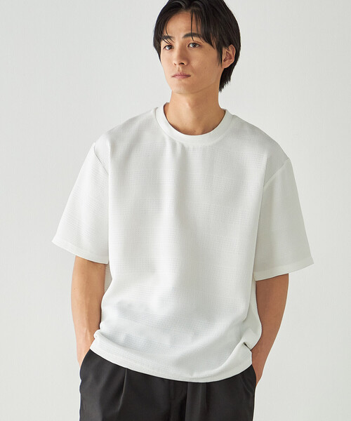 COMME CA ISM(コムサイズム)の「リンクスボーダーTシャツ(Tシャツ/カットソー・メンズ・ホワイト/ライトグレー/ブラック/カーキ・MEDIUM/LARGE/X-LARGE)」の13枚目の写真