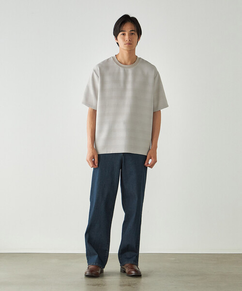 COMME CA ISM(コムサイズム)の「リンクスボーダーTシャツ(Tシャツ/カットソー・メンズ・ホワイト/ライトグレー/ブラック/カーキ・MEDIUM/LARGE/X-LARGE)」の15枚目の写真