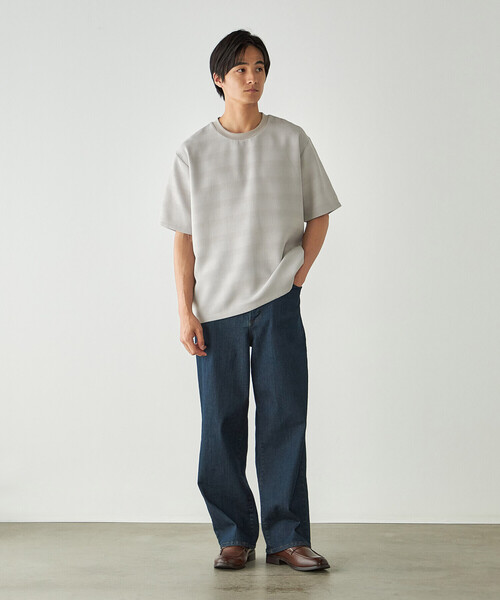 COMME CA ISM(コムサイズム)の「リンクスボーダーTシャツ(Tシャツ/カットソー・メンズ・ホワイト/ライトグレー/ブラック/カーキ・MEDIUM/LARGE/X-LARGE)」の16枚目の写真