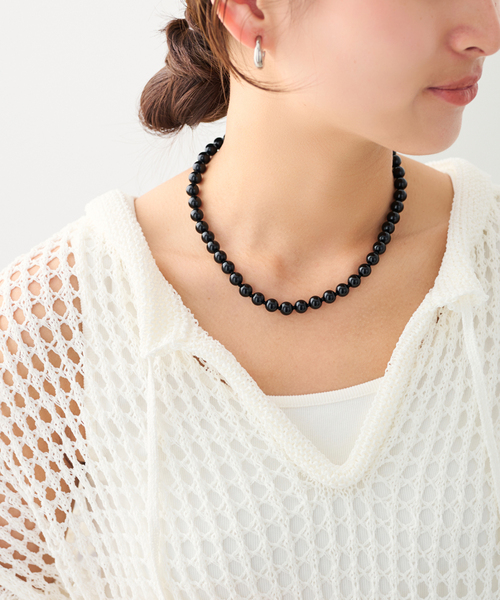 FRAMeWORK(フレームワーク)の「≪追加≫OCUCCI/オクチ 別注STONE8mm 43CM CHOKER ONYX(ネックレス・レディース・ブラック・FREE)」の6枚目の写真