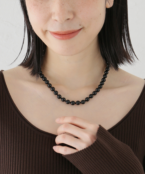 FRAMeWORK(フレームワーク)の「≪追加≫OCUCCI/オクチ 別注STONE8mm 43CM CHOKER ONYX(ネックレス・レディース・ブラック・FREE)」の5枚目の写真