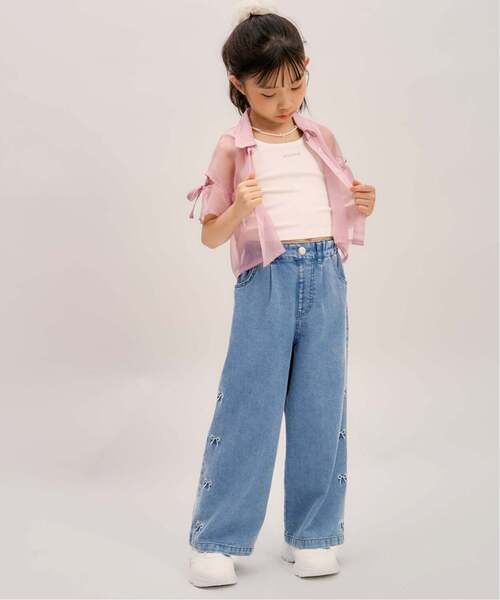minimal(ミニマル)の「【接触冷感】グラフィックアソートデニムワイドパンツ(その他パンツ・キッズ・ブルー/ライトブルー/サックスブルー・100cm/110cm/130cm/120cm/140cm)」の11枚目の写真