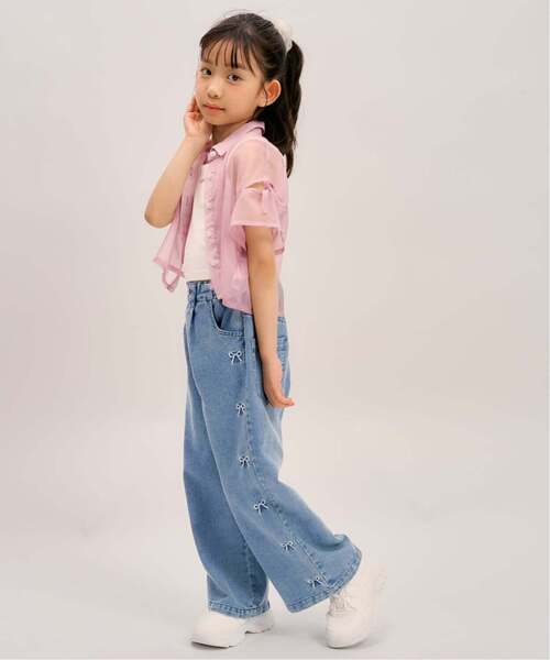 minimal(ミニマル)の「【接触冷感】グラフィックアソートデニムワイドパンツ(その他パンツ・キッズ・ブルー/ライトブルー/サックスブルー・100cm/110cm/130cm/120cm/140cm)」の12枚目の写真