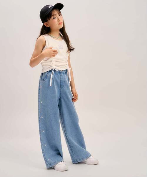 minimal(ミニマル)の「【接触冷感】グラフィックアソートデニムワイドパンツ(その他パンツ・キッズ・ブルー/ライトブルー/サックスブルー・100cm/110cm/130cm/120cm/140cm)」の17枚目の写真