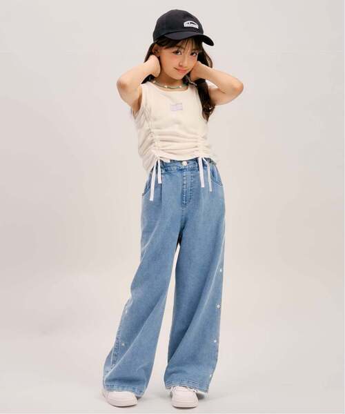minimal(ミニマル)の「【接触冷感】グラフィックアソートデニムワイドパンツ(その他パンツ・キッズ・ブルー/ライトブルー/サックスブルー・100cm/110cm/130cm/120cm/140cm)」の19枚目の写真