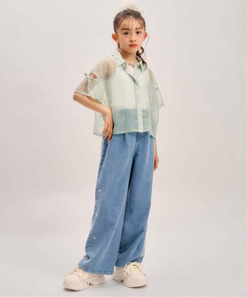 minimal(ミニマル)の「【接触冷感】グラフィックアソートデニムワイドパンツ(その他パンツ・キッズ・ブルー/ライトブルー/サックスブルー・100cm/110cm/130cm/120cm/140cm)」の20枚目の写真