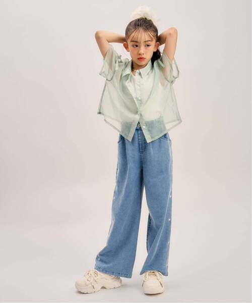 minimal(ミニマル)の「【接触冷感】グラフィックアソートデニムワイドパンツ(その他パンツ・キッズ・ブルー/ライトブルー/サックスブルー・100cm/110cm/130cm/120cm/140cm)」の21枚目の写真