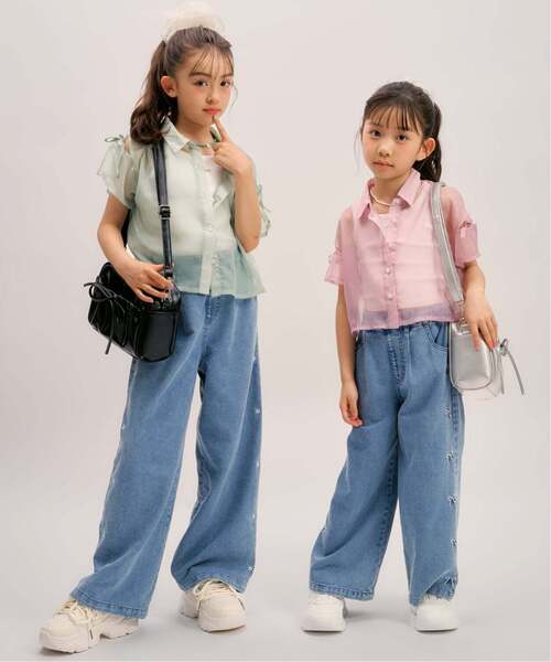 minimal(ミニマル)の「【接触冷感】グラフィックアソートデニムワイドパンツ(その他パンツ・キッズ・ブルー/ライトブルー/サックスブルー・100cm/110cm/130cm/120cm/140cm)」の22枚目の写真