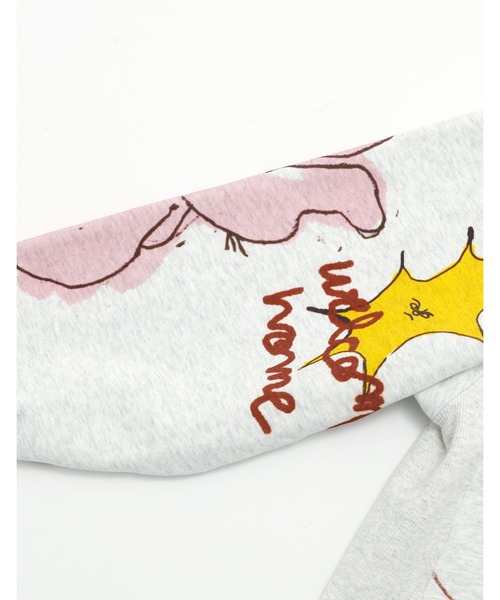 Little sunny bite(リトルサニーバイト)の「little sunny bite x Paula Grenouille doodle hoodie(パーカー・レディース・イエロー/ブルー/オートミール・SMALL/MEDIUM)」の13枚目の写真