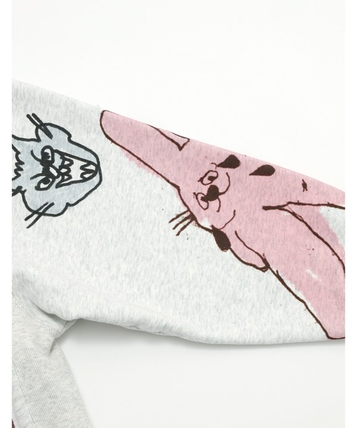 Little sunny bite(リトルサニーバイト)の「little sunny bite x Paula Grenouille doodle hoodie(パーカー・レディース・イエロー/ブルー/オートミール・SMALL/MEDIUM)」の16枚目の写真