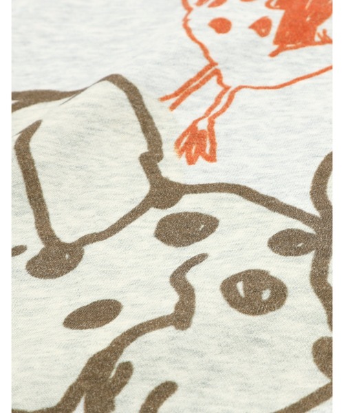 Little sunny bite(リトルサニーバイト)の「little sunny bite x Paula Grenouille doodle hoodie(パーカー・レディース・イエロー/ブルー/オートミール・SMALL/MEDIUM)」の18枚目の写真